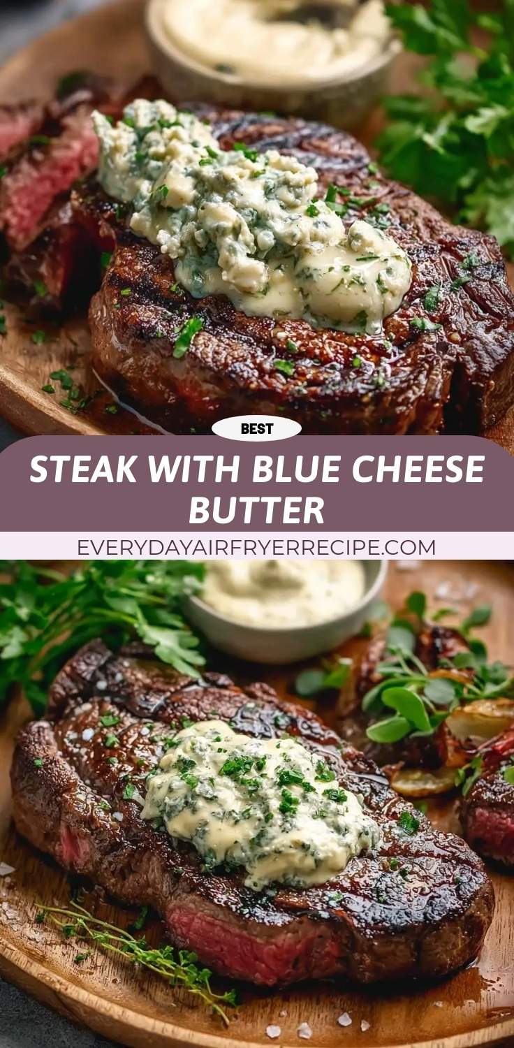 Steak with Blue Cheese Butter 27 steak with blue cheese butter pinterest