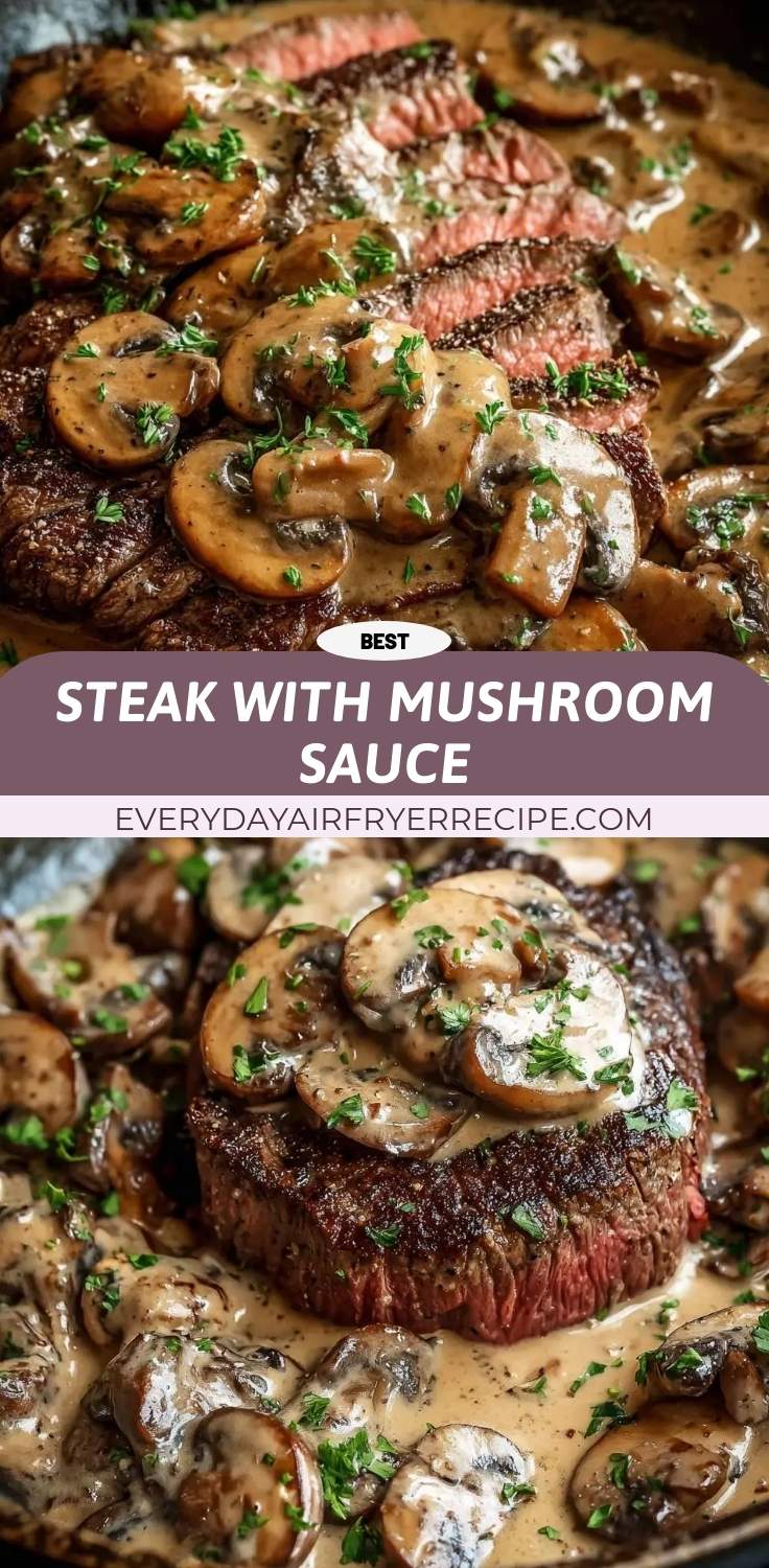 Steak with Mushroom Sauce 27 steak with mushroom sauce pinterest