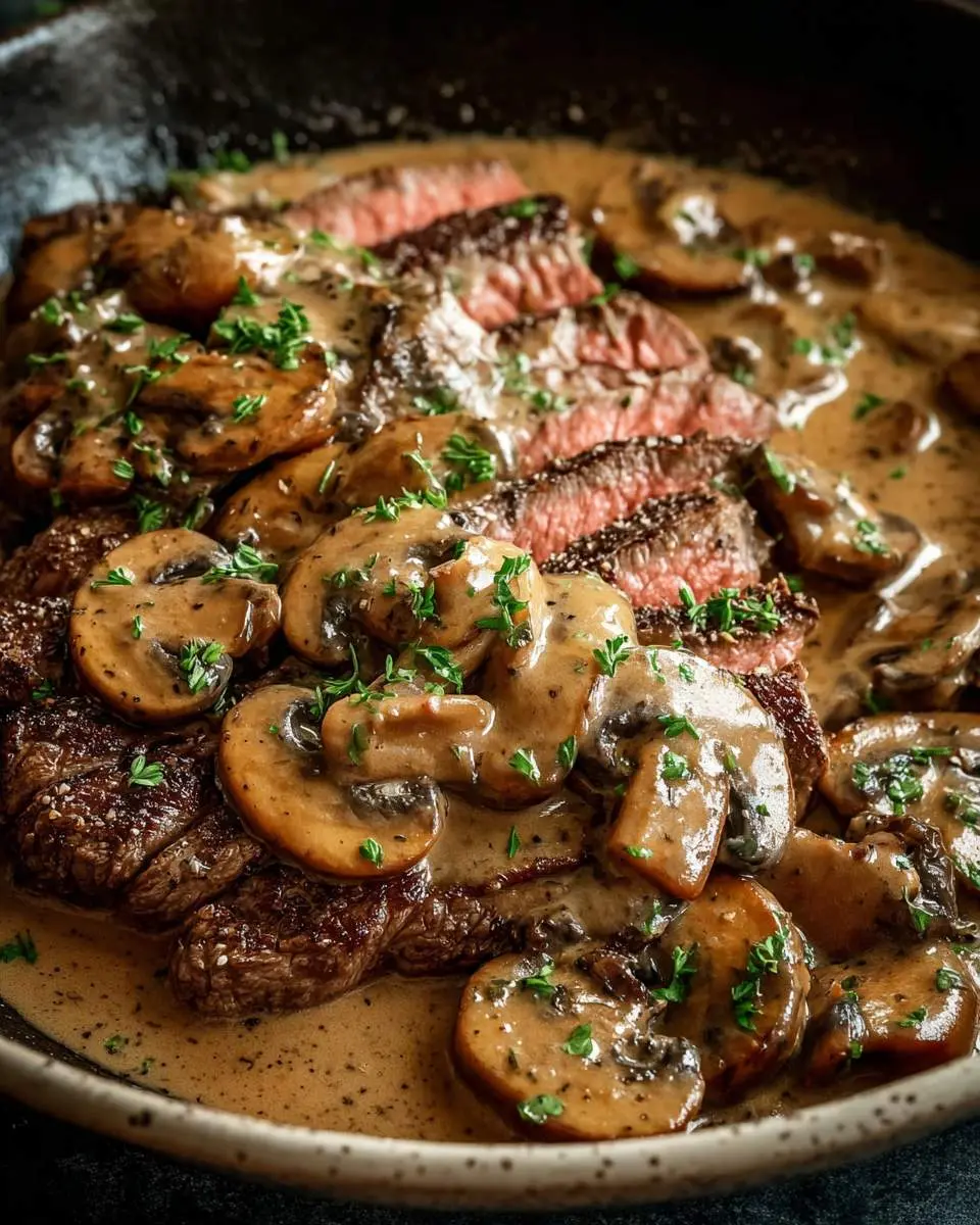 Steak with Mushroom Sauce 26 steak with mushroom sauce recipe 1