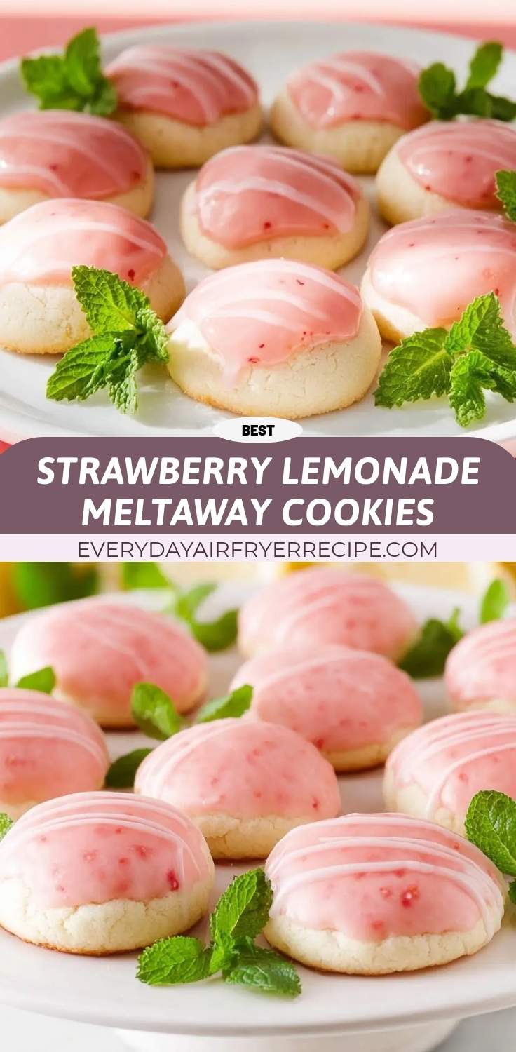 strawberry lemonade meltaway cookies pinterest