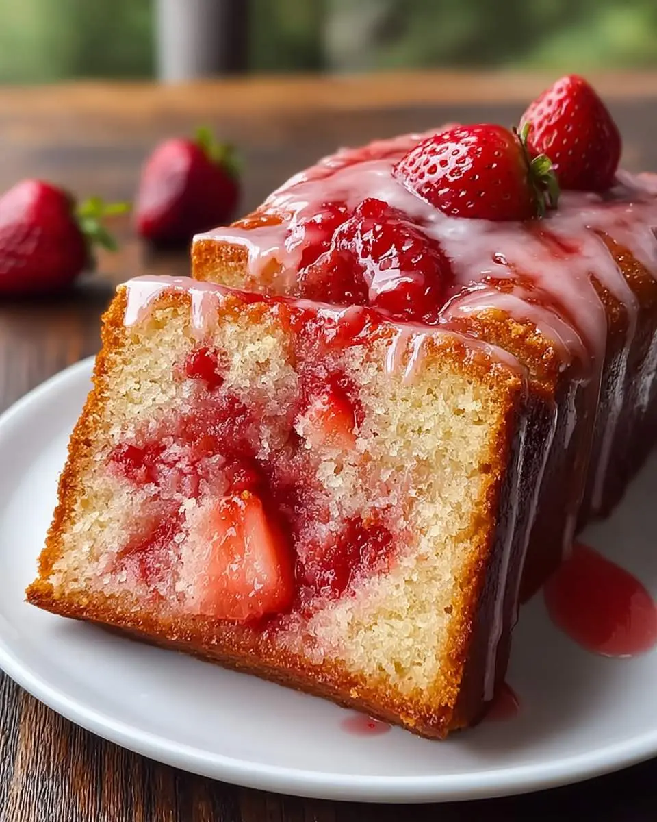 strawberry pound cake