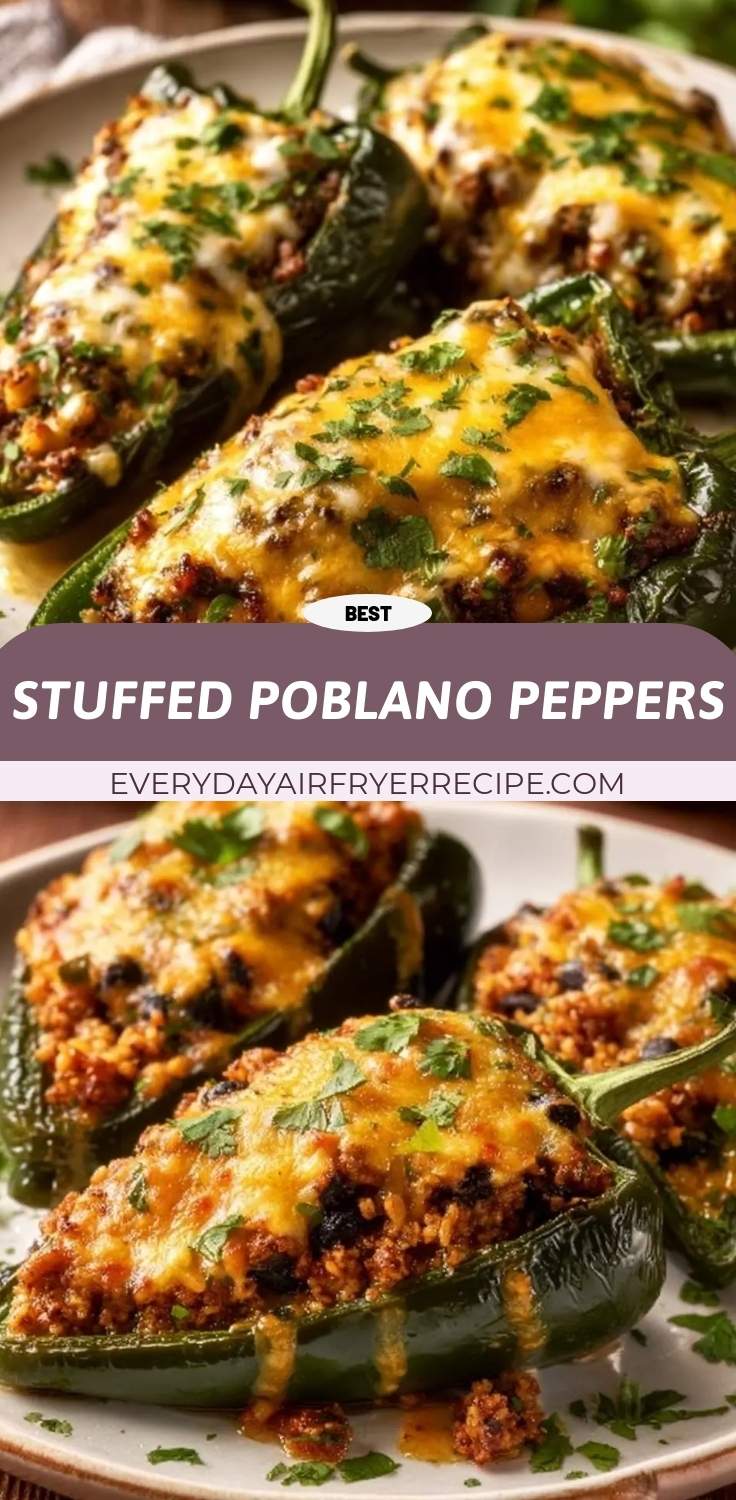stuffed poblano peppers pinterest