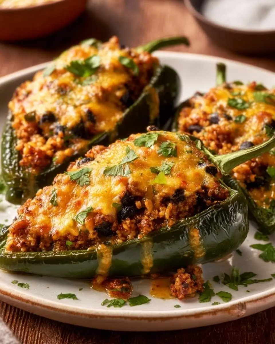 stuffed poblano peppers