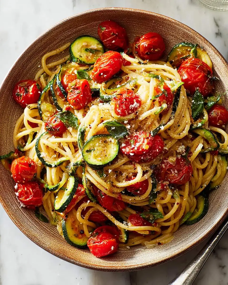 Tomato Zucchini Pasta 26 tomato zucchini pasta recipe 1