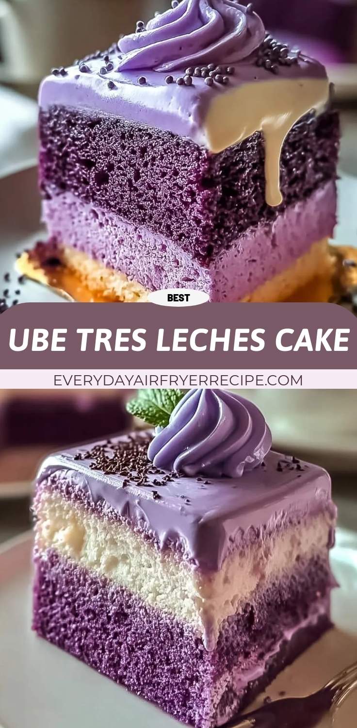 ube tres leches cake pinterest