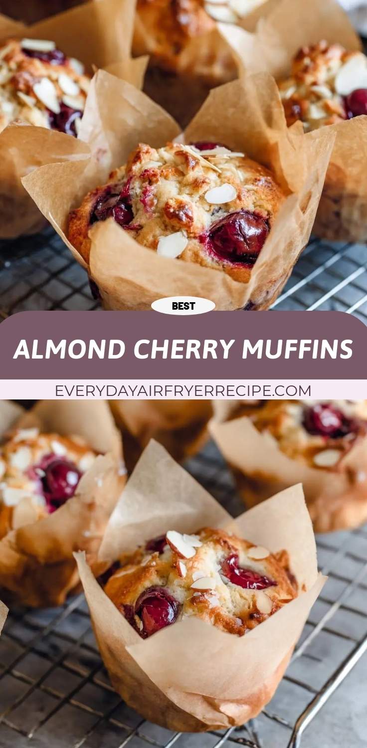 almond cherry muffins pinterest
