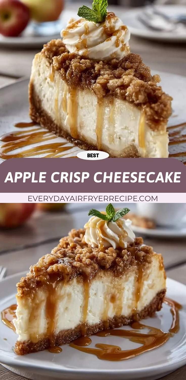 apple crisp cheesecake pinterest