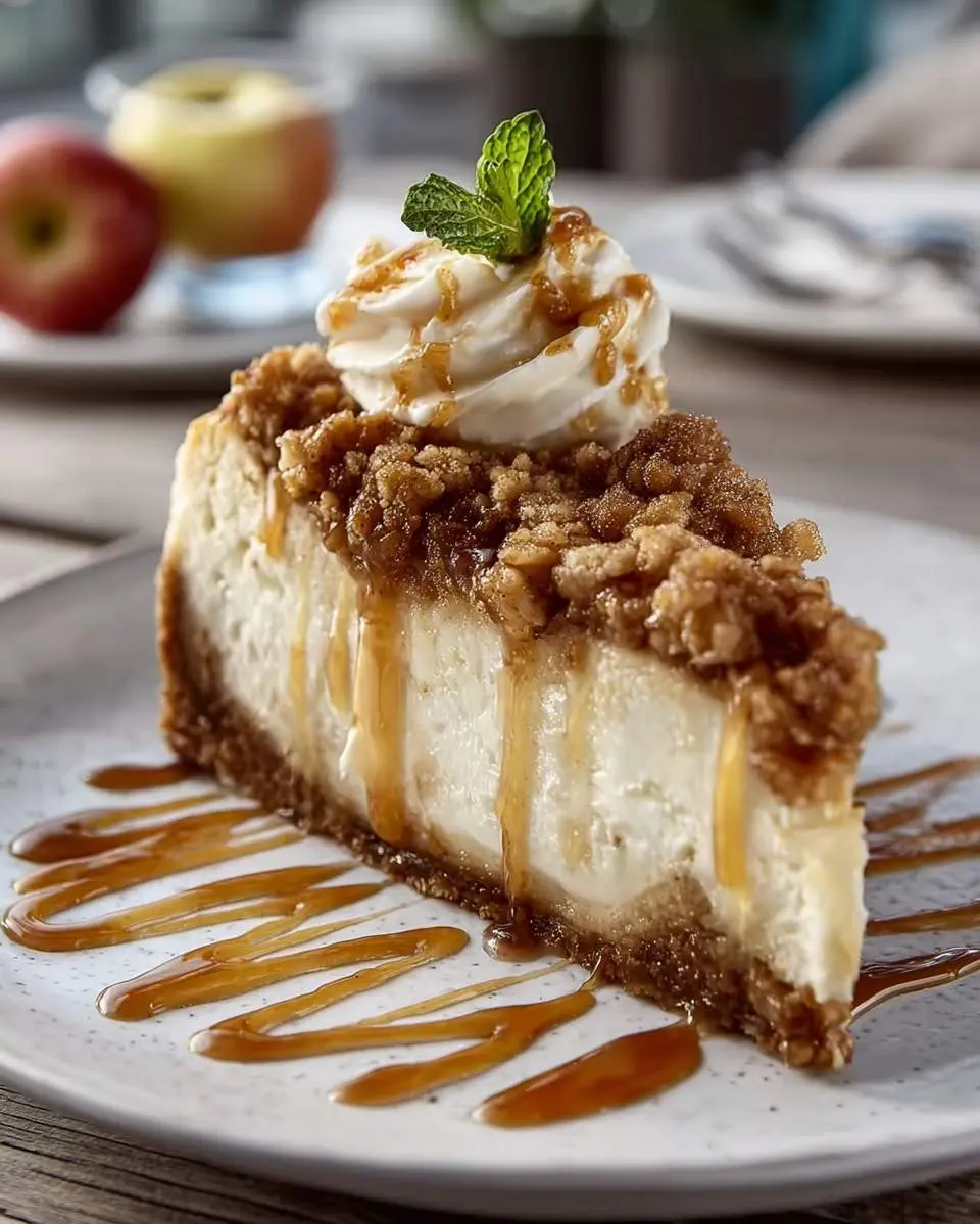 apple crisp cheesecake recipe 1