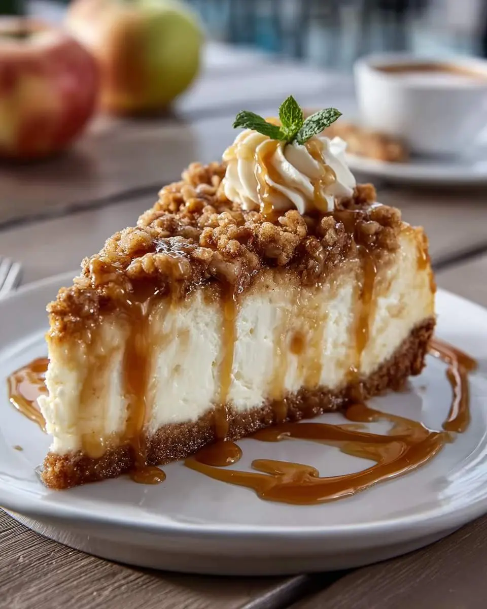 apple crisp cheesecake