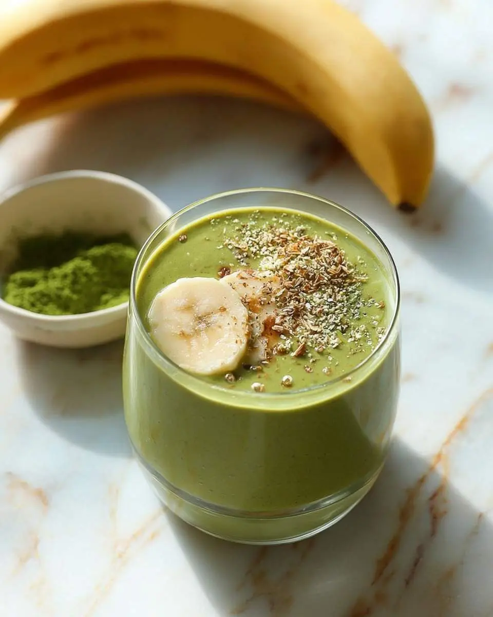 banana matcha smoothie recipe