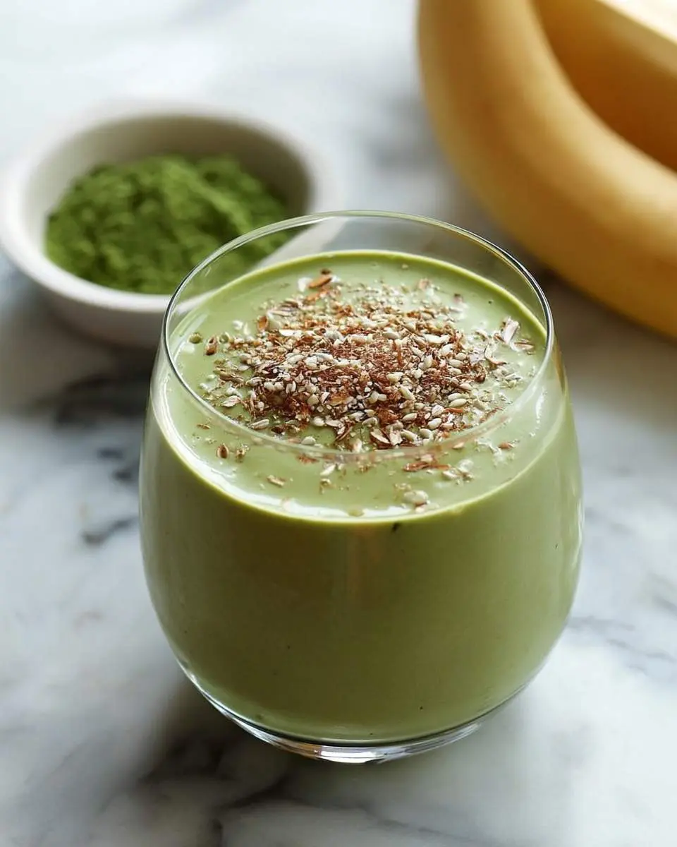 banana matcha smoothie