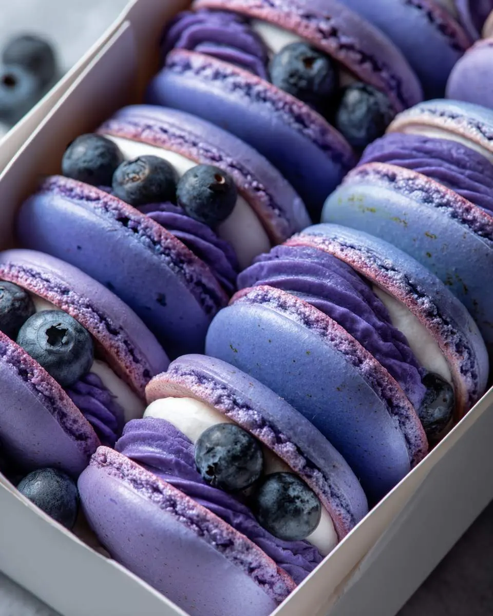 blueberry lemonade macarons recipe 1