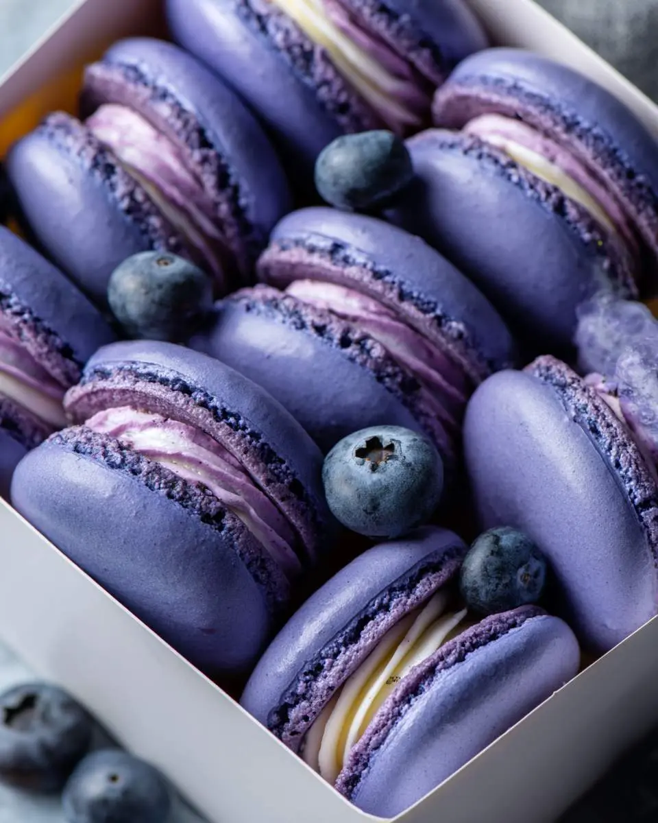 blueberry lemonade macarons recipe