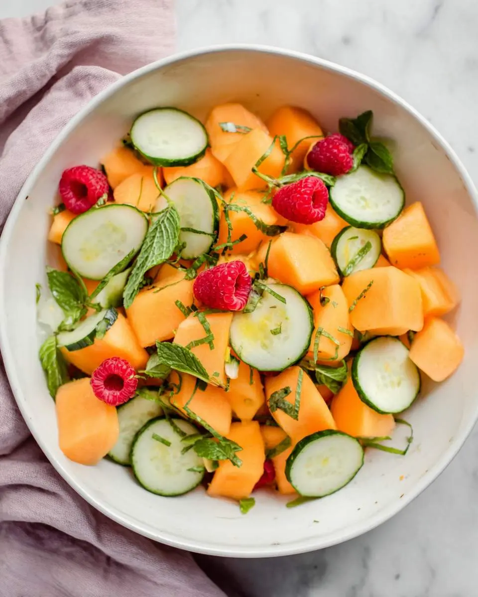 cantaloupe salad with honey lemon recipe 1