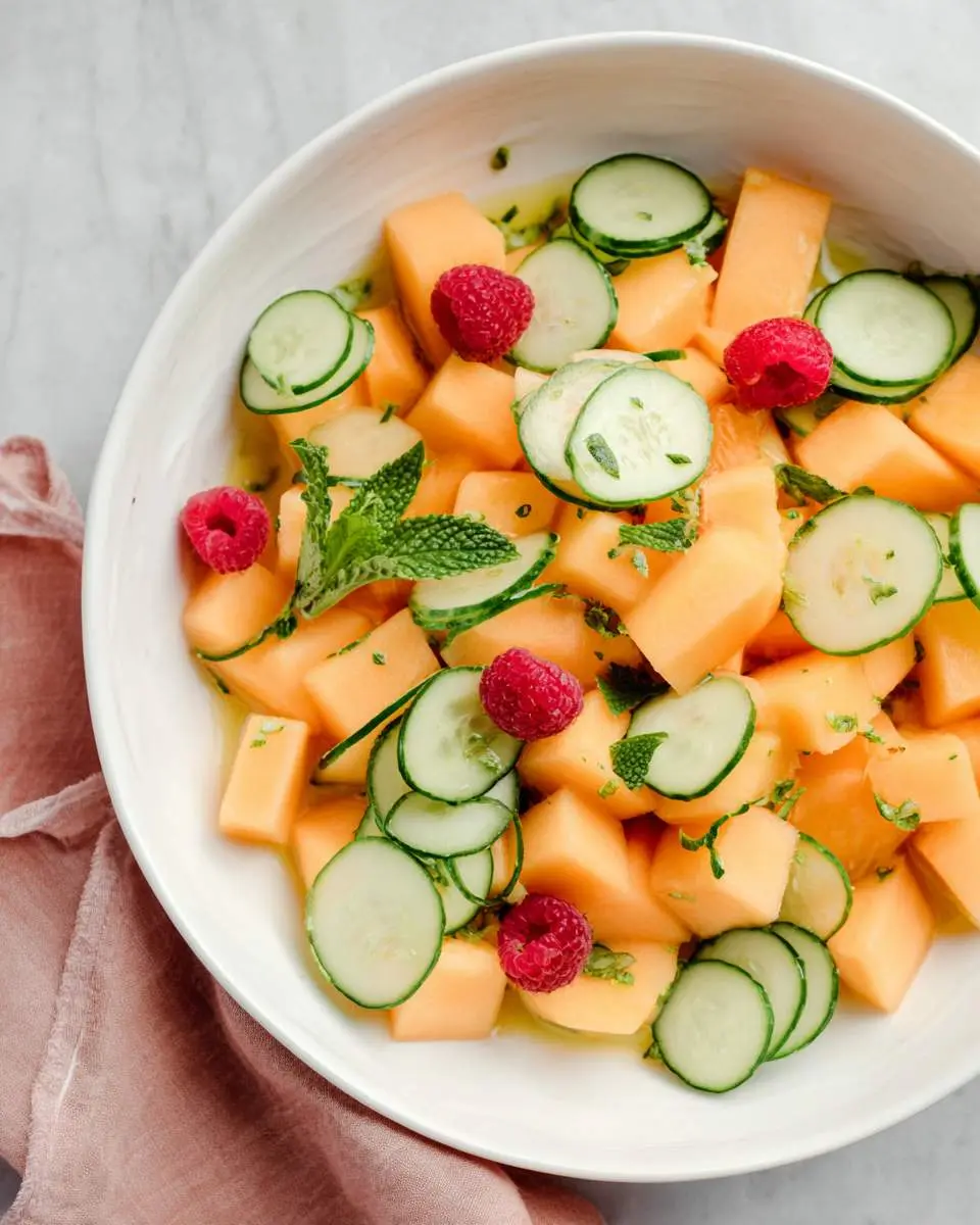 cantaloupe salad with honey lemon recipe