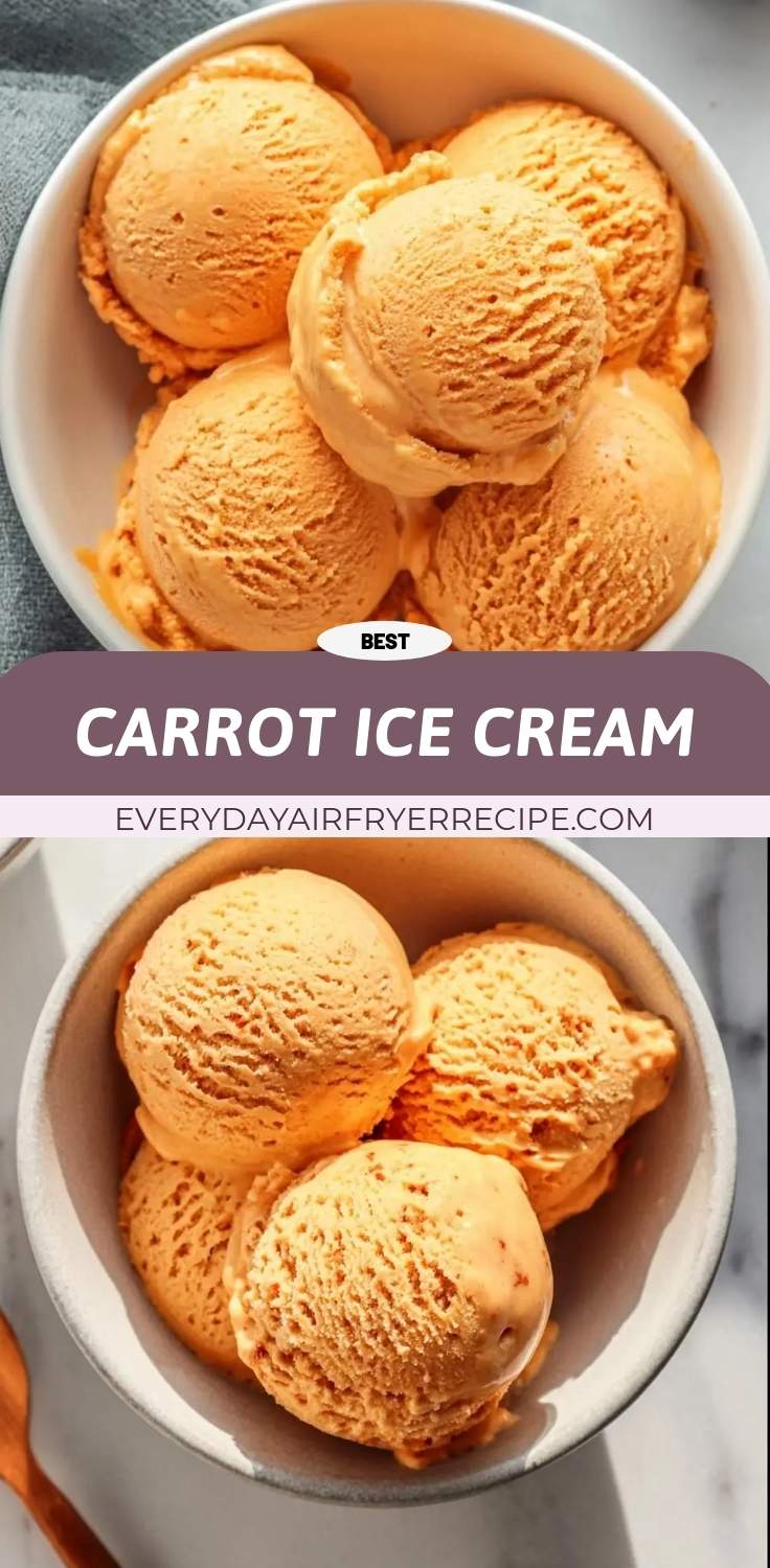 carrot ice cream pinterest