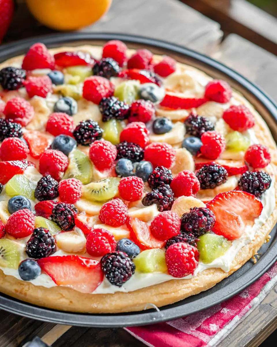 Fruit Pizza 25 fruit pizza