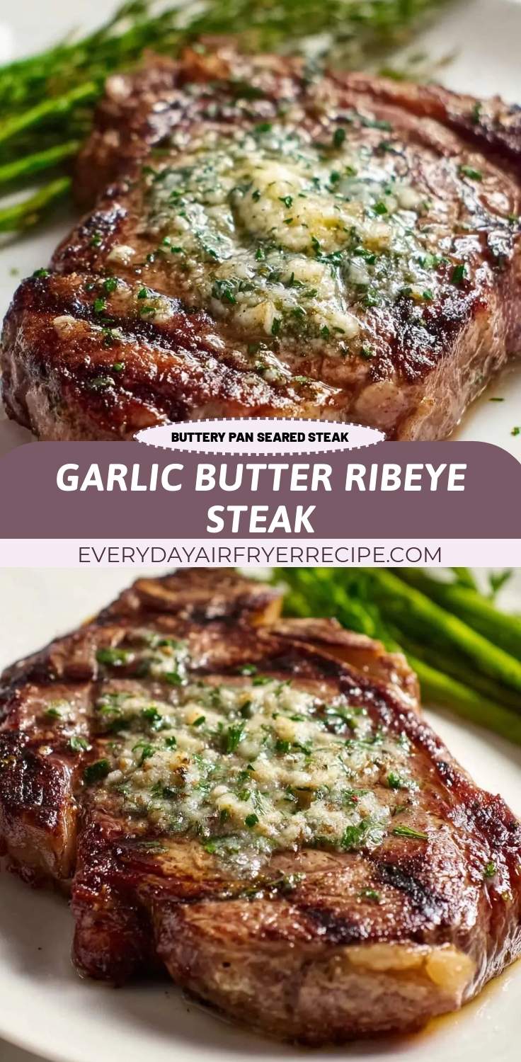 Garlic Butter Ribeye Steak 27 finished garlic butter ribeye steak sliced and ready to serve