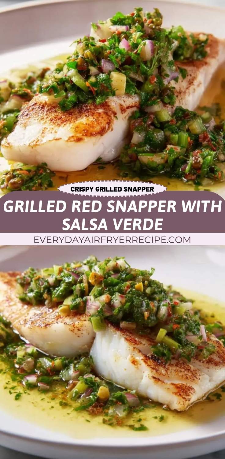 finished grilled fish on a white plate with fresh herbs