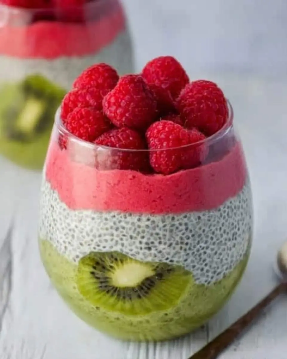 kiwi raspberry chia pudding recipe