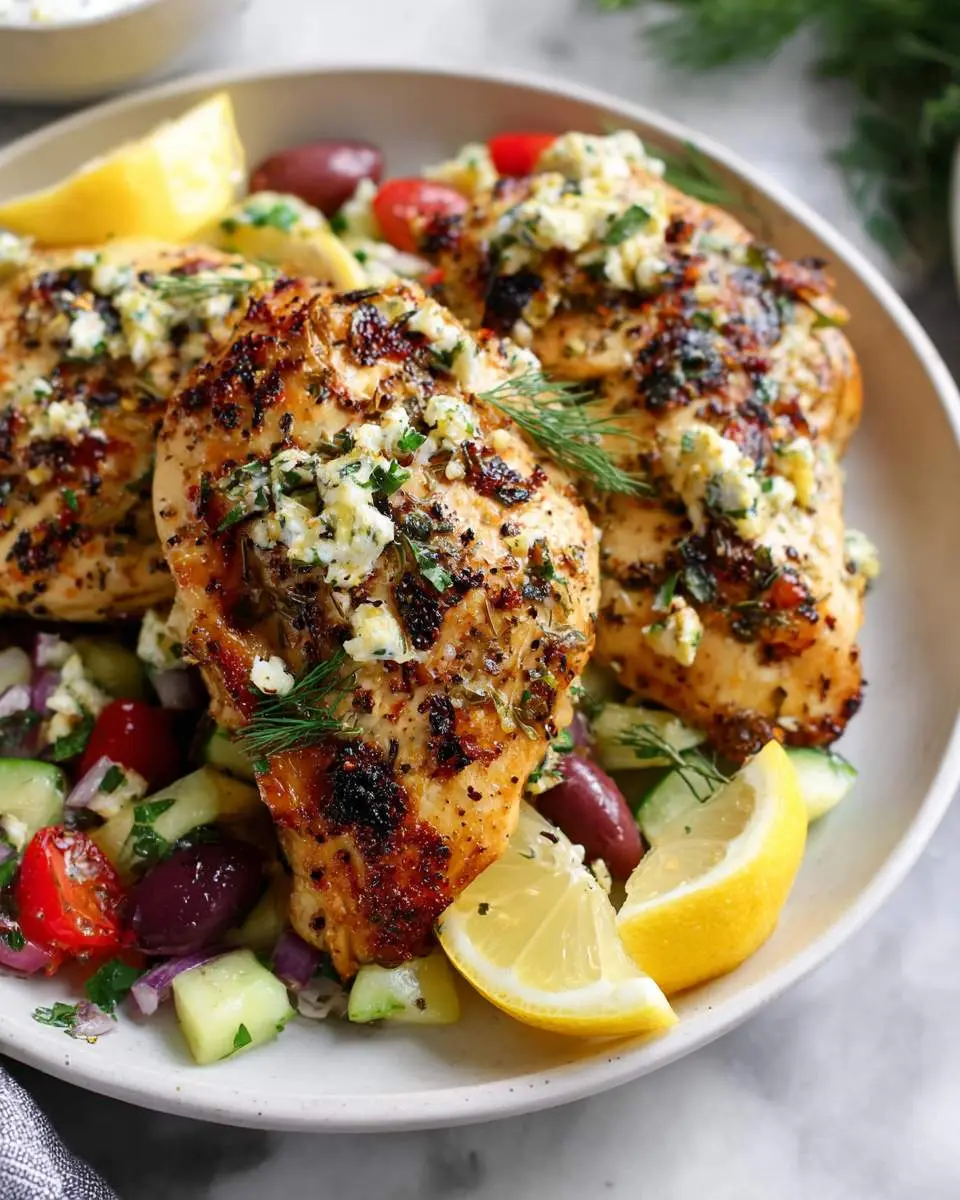 Lemon Oregano Chicken 25 Lemon oregano chicken ingredients and preparation on a cutting board