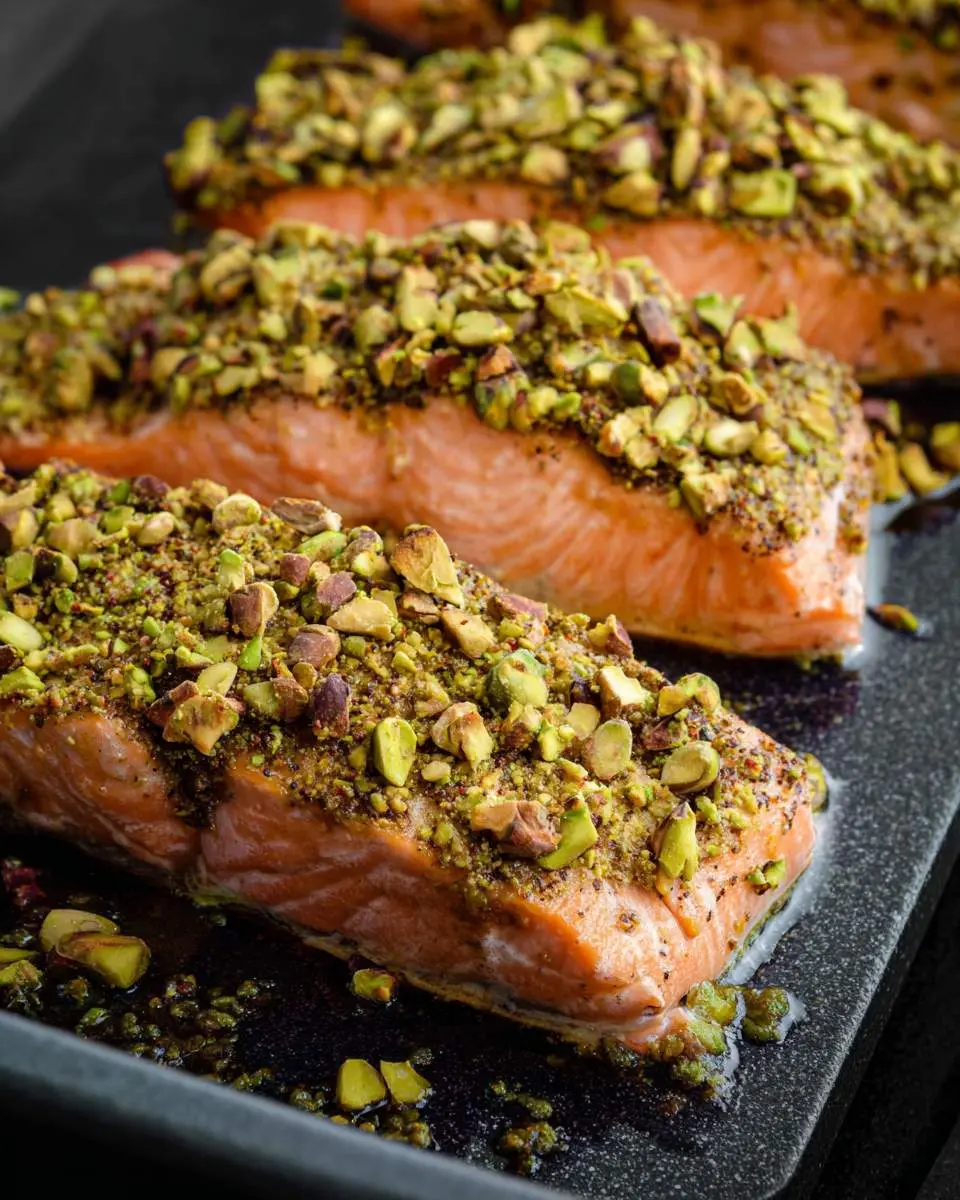 maple pistachio salmon