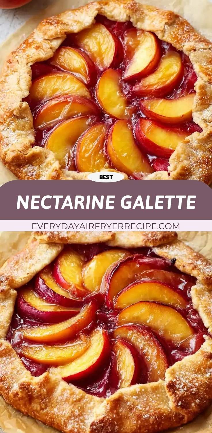 nectarine galette pinterest