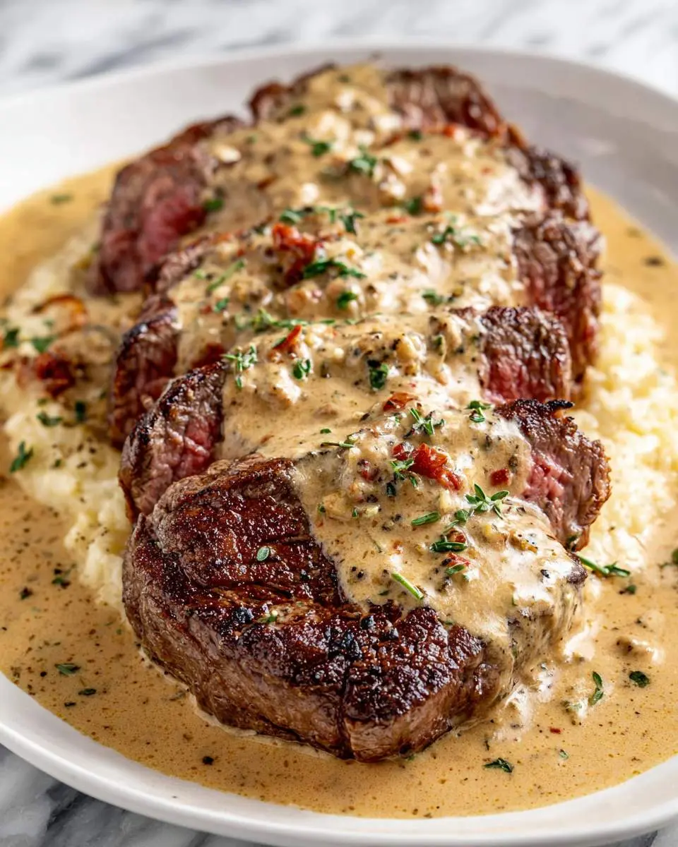 pan seared steak in tuscan cream sauce recipe 1