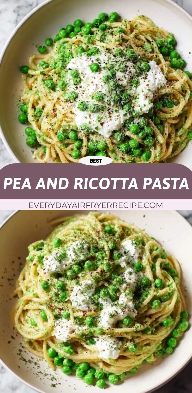 pea and ricotta pasta pinterest 1