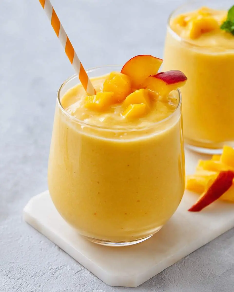 peach mango smoothie recipe