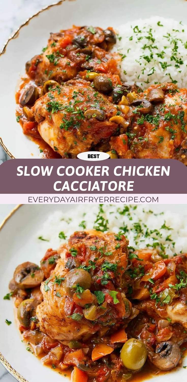 slow cooker chicken cacciatore pinterest