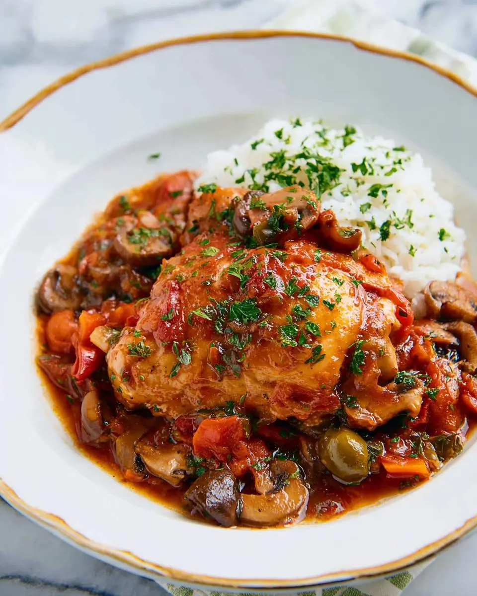 slow cooker chicken cacciatore recipe