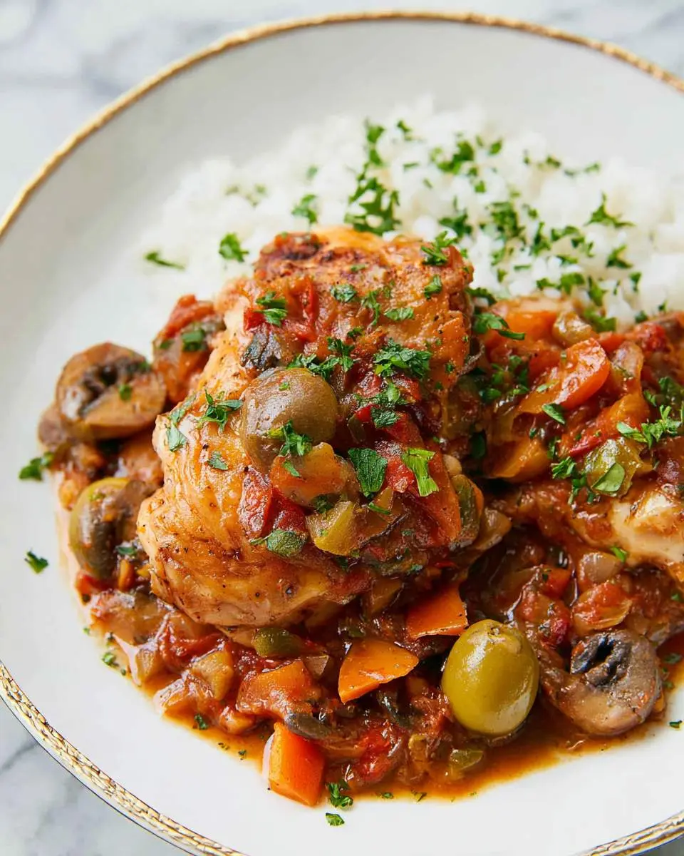 slow cooker chicken cacciatore