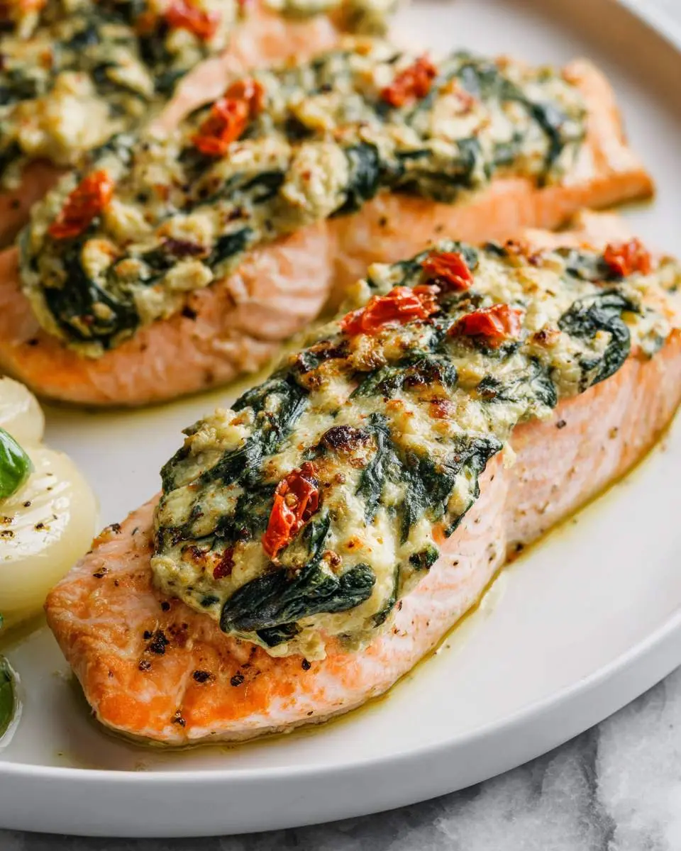 Spinach Stuffed Salmon 26 spinach stuffed salmon recipe
