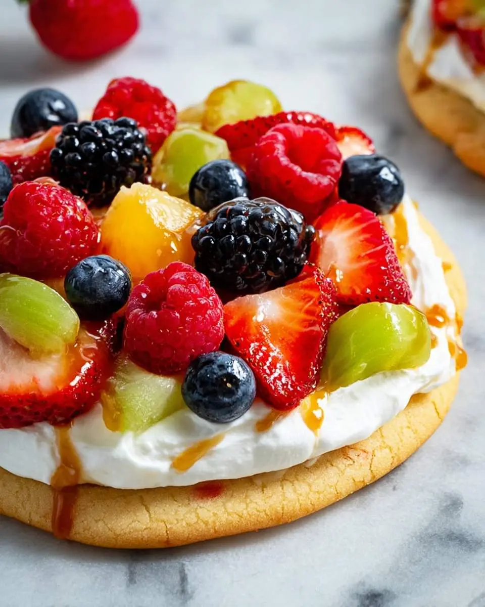 sugar cookie fruit pizza