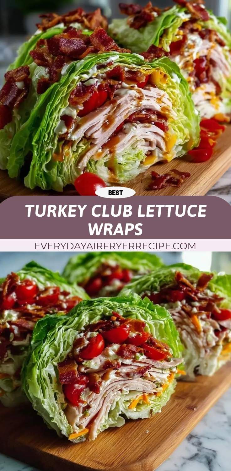 turkey club lettuce wraps pinterest