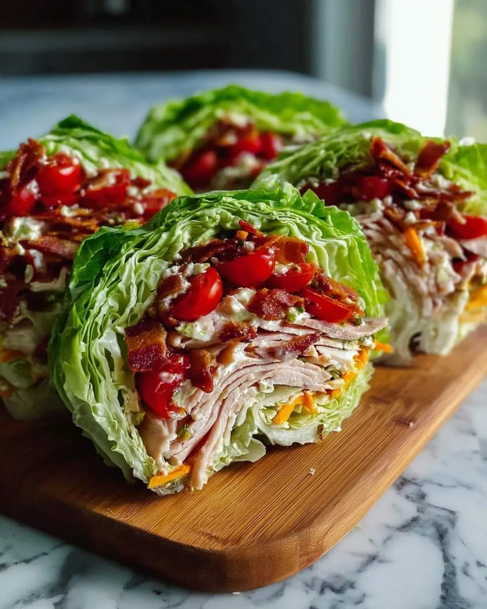turkey club lettuce wraps
