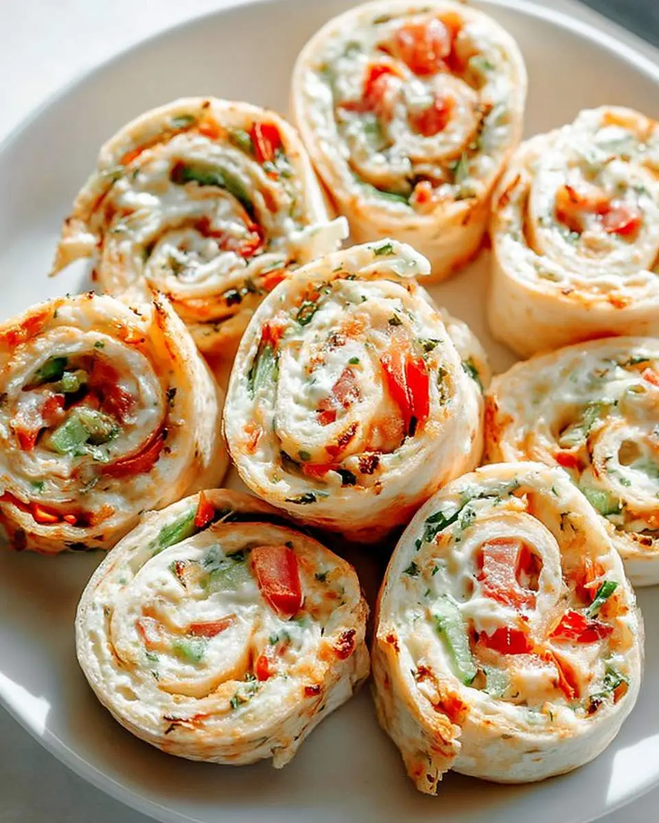 veggie pizza pinwheels