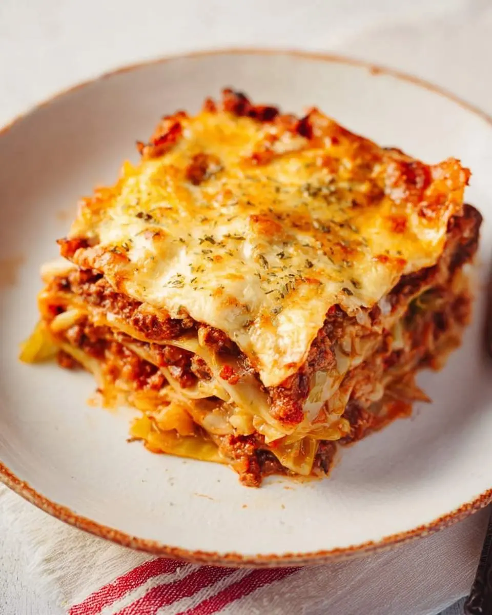 cabbage lasagna ingredients and preparation