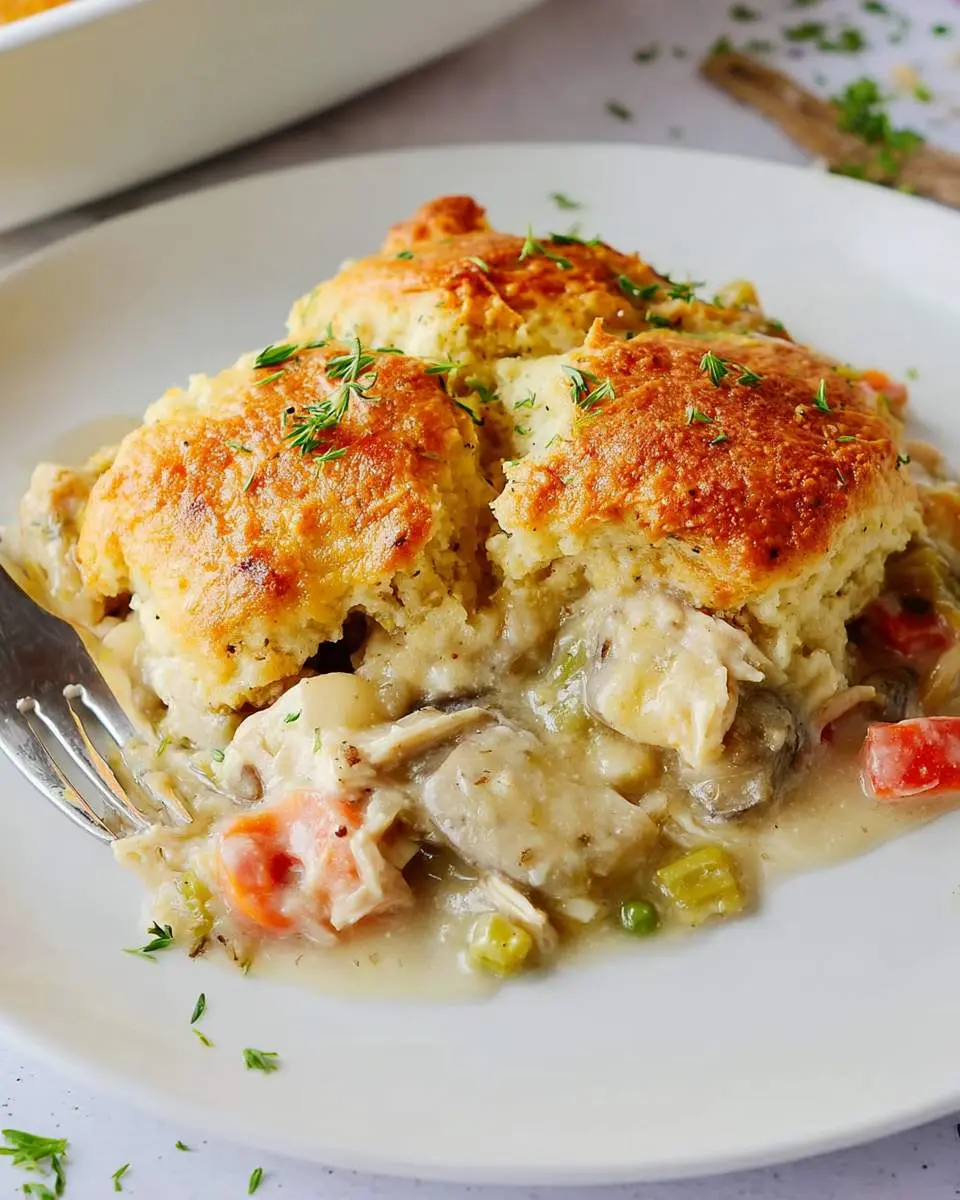 Chicken dumpling casserole ingredients and preparation