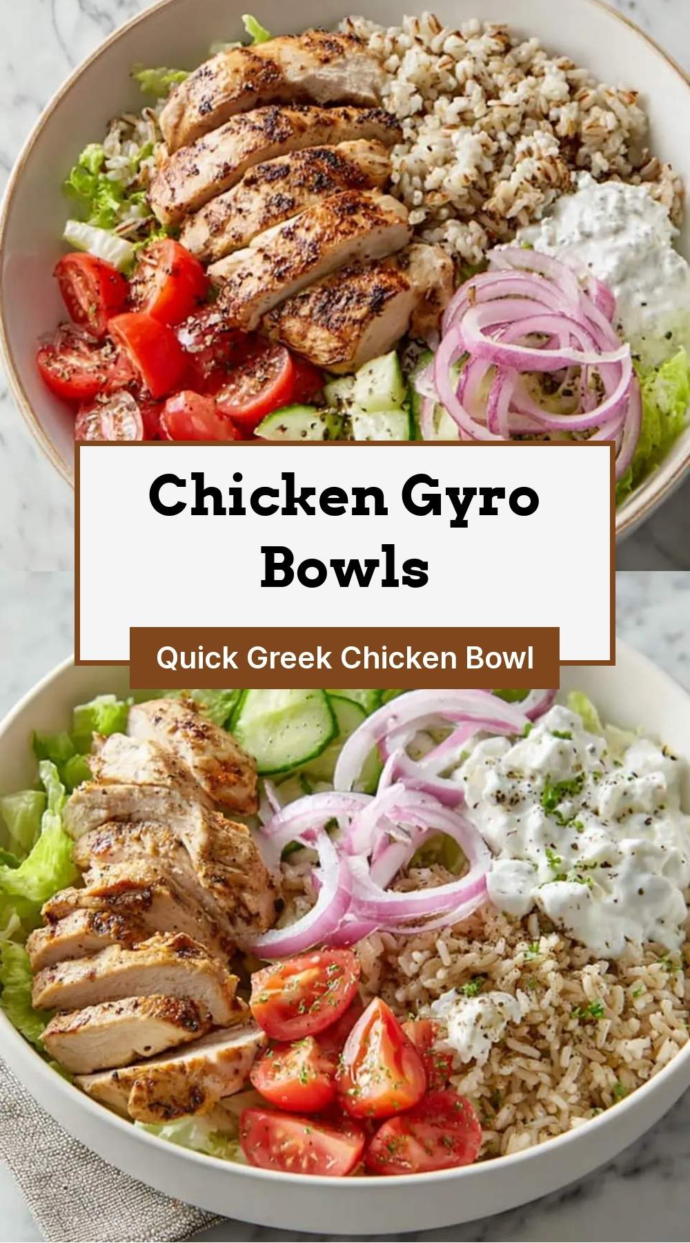 Chicken Gyro Bowls 27 finished dish ready to serve