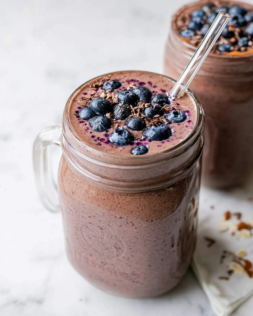 chocolate berry smoothie ingredients and preparation