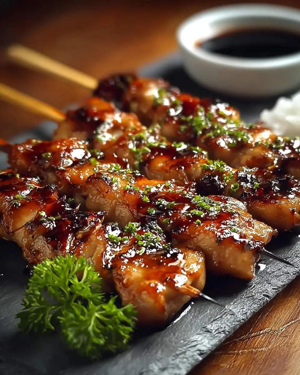 Japanese Chicken Yakitori ingredients and preparation