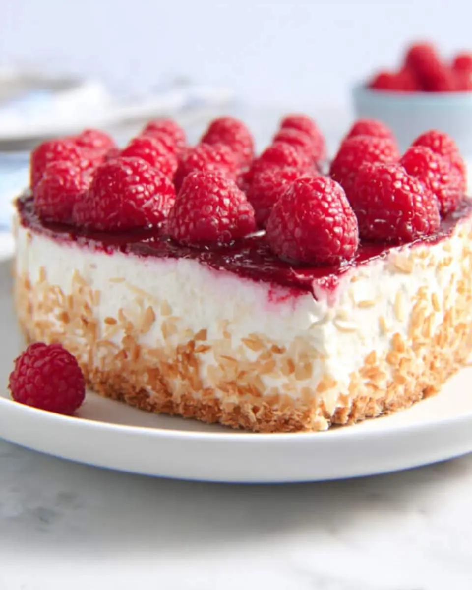 Low Carb Raspberry Cheesecake 26 swirled raspberry cheesecake fresh from the air fryer with golden edges