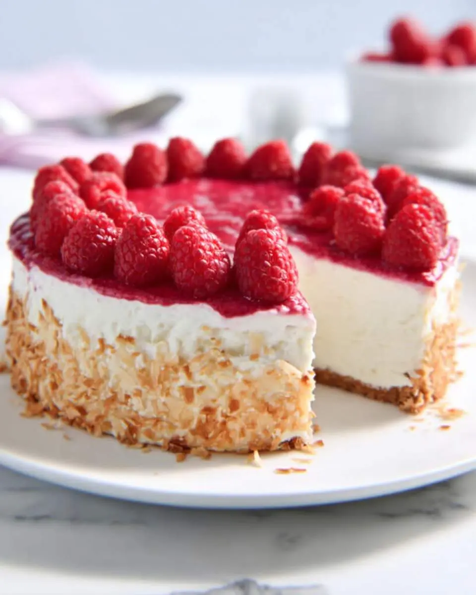 Low Carb Raspberry Cheesecake 25 low carb raspberry cheesecake ingredients arranged on marble counter with fresh raspberries and cream cheese
