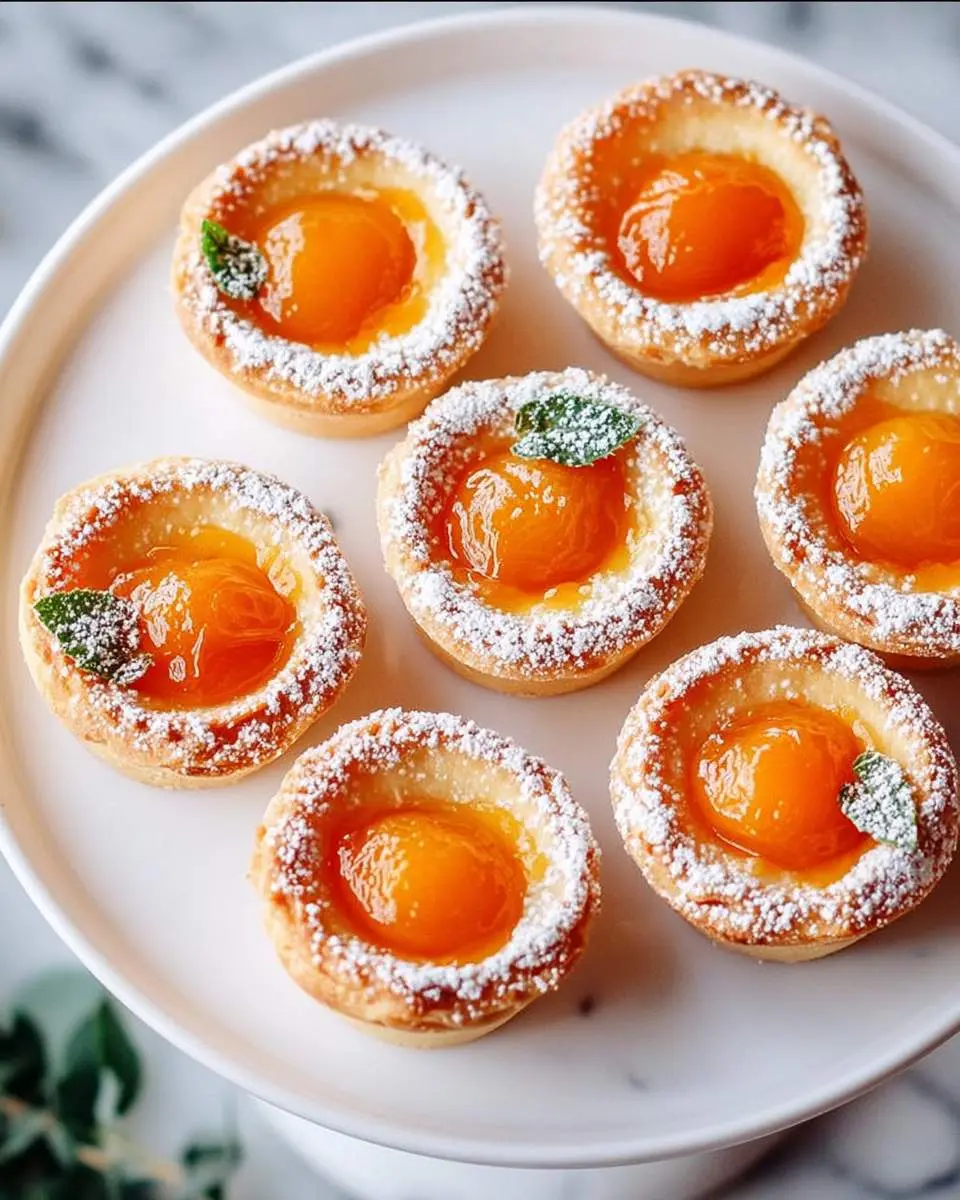 Mini Apricot Tarts 26 step by step preparation of the recipe
