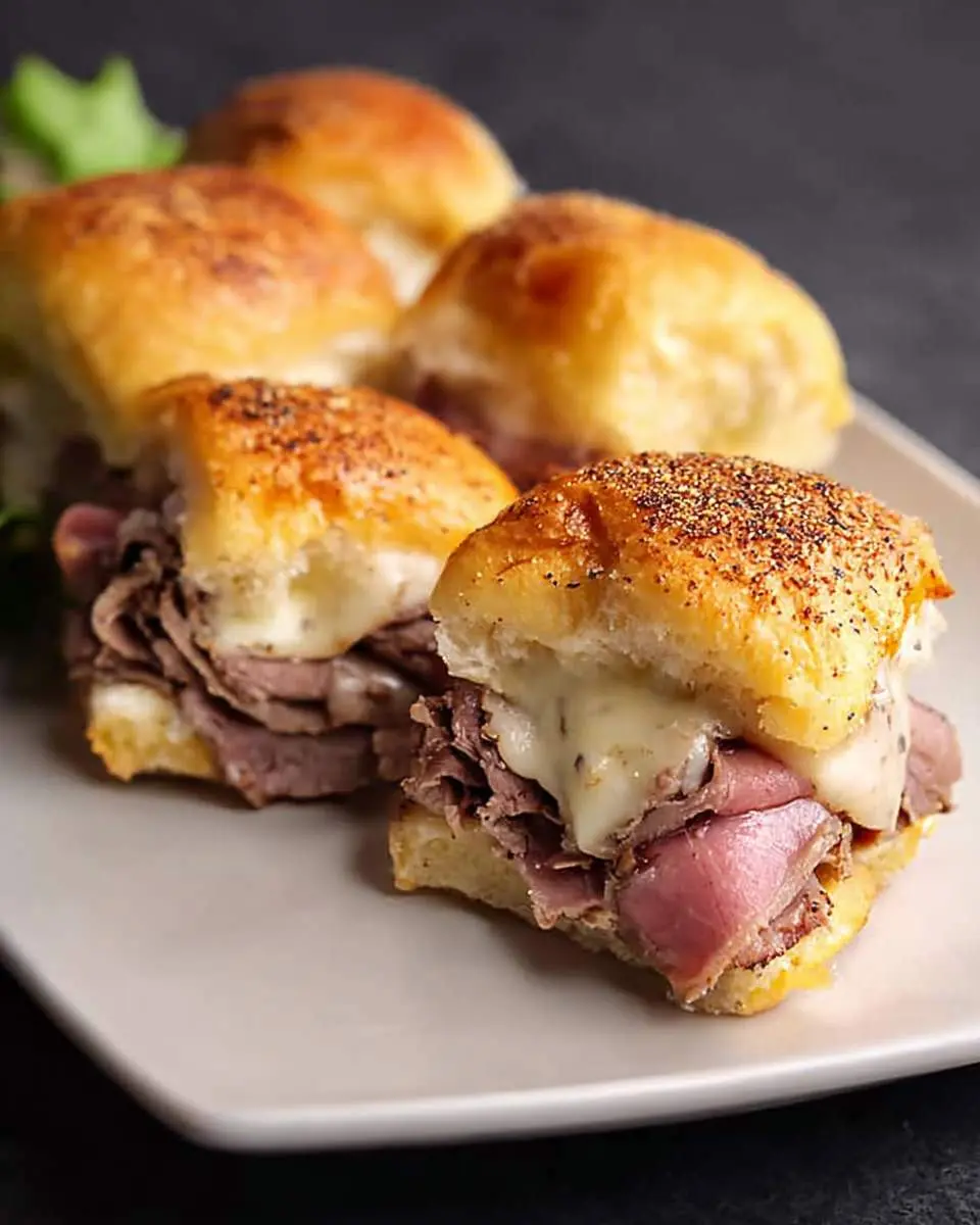 roast beef slider sandwiches ingredients and preparation