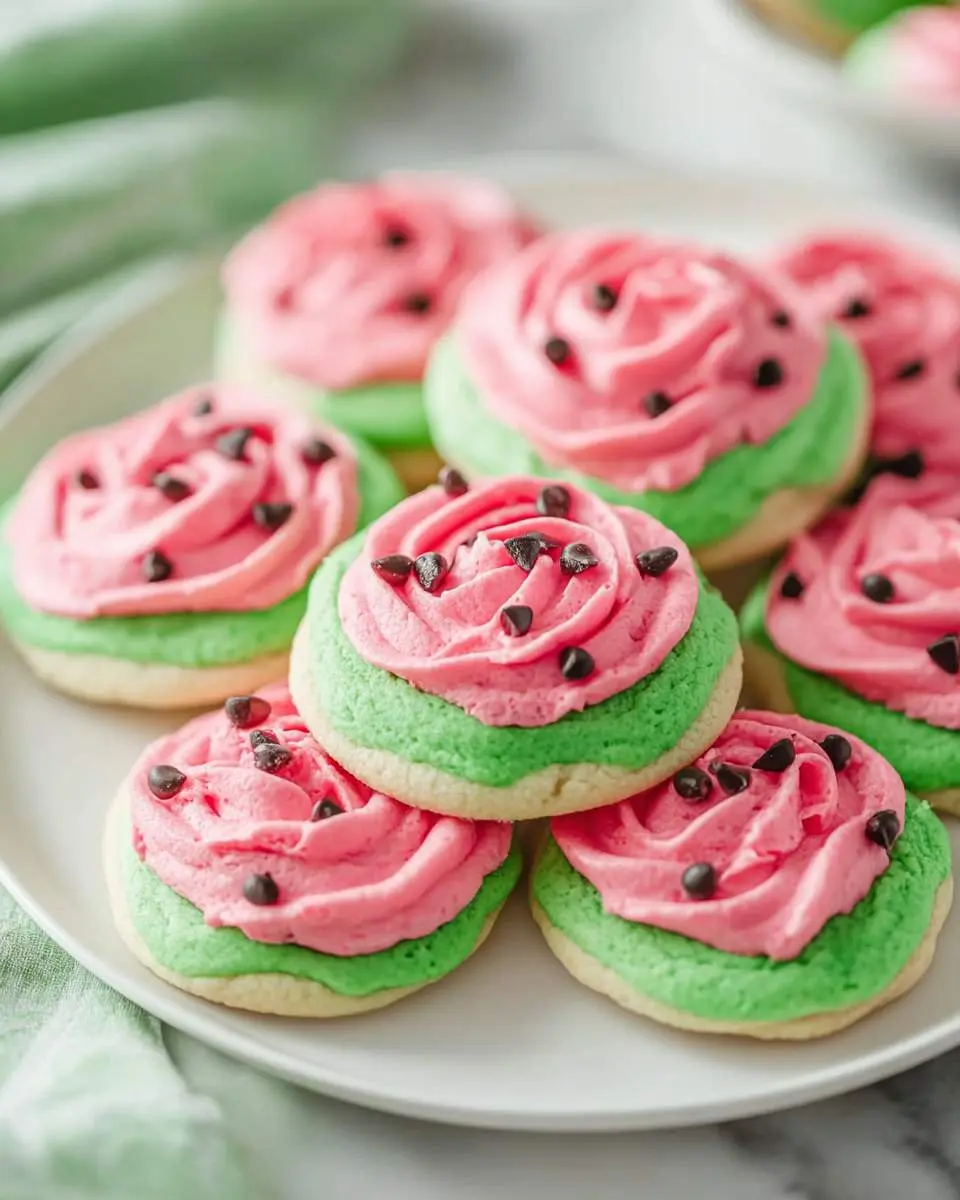 watermelon sugar cookies ingredients and preparation