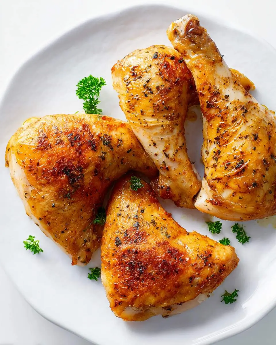 baked chicken leg quarters ingredients and preparation