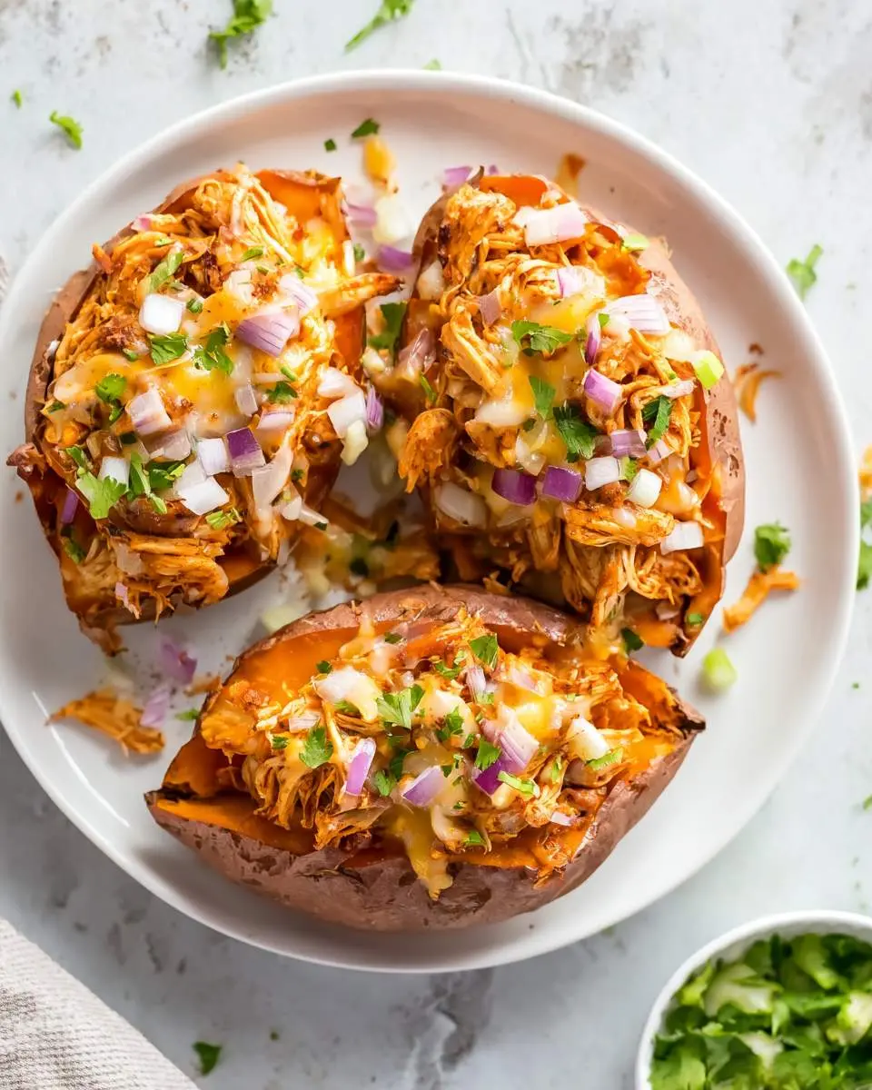 BBQ Chicken Stuffed Sweet Potatoes 26 step by step preparation of the recipe